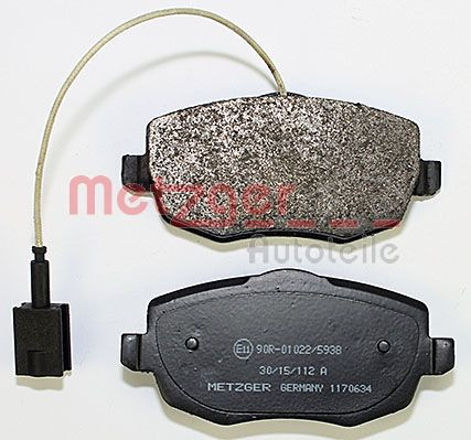 METZGER Bremsbelagsatz, Scheibenbremse